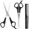 FUIENKO 3PCS Friseur Schere 6 Zoll Schere Für Schneiden Dünner Werdendes Haar Kamm Friseur Zubehör Salon Friseur Schere,3PCS