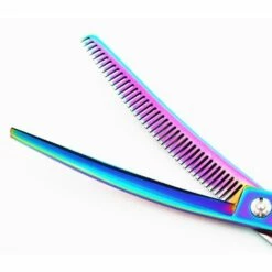 FUIENKO Anpassen Logo 7 ''JP 440c 38 Zähne Haustier Hund Pflege Gebogene Haar Schere Verdünnung Barber Haarschnitt Scheren Friseur Schere,scissor -Angebote Schneidwerkzeug Store 67130272 3