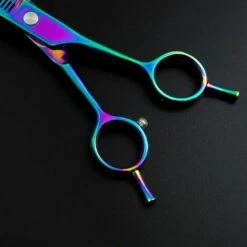 FUIENKO Anpassen Logo 7 ''JP 440c 38 Zähne Haustier Hund Pflege Gebogene Haar Schere Verdünnung Barber Haarschnitt Scheren Friseur Schere,scissor -Angebote Schneidwerkzeug Store 67130272 5