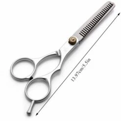FUIENKO Friseur Schere Professionelle Hohe Qualität 5.5 & 6,0 Zoll Haar Schneiden + Verdünnung Schere Salon Scheren Barber Schere Shop,silver-6inch -Angebote Schneidwerkzeug Store 67130296 3