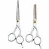 FUIENKO 2 Teile/satz Friseur Schere Verdünnung Styling Werkzeug Haar Schere Salon Friseur Professionelle Barber Schere Haar Schere,1set