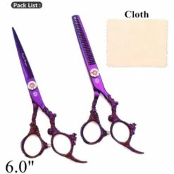FUIENKO Haar Schneiden Schere Professional 5.5 "6" Japan 440C Barber Friseur Schere Dünner Schere Haarschnitt Drachen Griff Z9005,Z9005 Zi D 6N