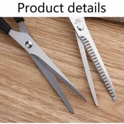 FUIENKO 3Pcs Friseur Schere Barber Schere Set Haar Schneiden Schere Schere Haarschnitt Regelmäßige Flache Zähne Klingen,3pcs -Angebote Schneidwerkzeug Store 67130366 3