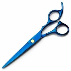 FUIENKO 6 Zoll Zahn Schere Flach Schere Für Friseure Und Friseure Spezielle Fein Schere Für Verdünnung Haarschnitte Und Haar,blue Flat Cut