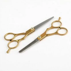 FUIENKO Golden Professional 6.0 Inch Stainless Steel Barber Hair Cutting Thinning Scissor Shears Hairdressing Set,teeth Scissors -Angebote Schneidwerkzeug Store 67130380 3