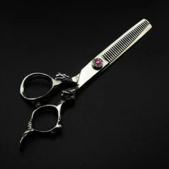 FUIENKO Professionelle Japan 440c 6 ''silber Drachen Haar Schneiden Schere Haarschnitt Verdünnung Barber Friseur Scheren Friseur Schere,thinning