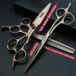 FUIENKO 6,5 Zoll Haare Schneiden Schere Verdünnung Barber Schere Haar Salon Scheren Friseur Werkzeug 5.5/6 Zoll Haarschnitt Sets,6 Inch Thin -Angebote Schneidwerkzeug Store 67130412 5
