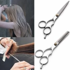 FUIENKO Salon Professional Friseur Schere Haar Schneiden 5.5/6 Zoll Thining Scher Haar Styling Werkzeuge Frauen Männer Haar Dressing Scissor,silver-6inch -Angebote Schneidwerkzeug Store 67130424 5