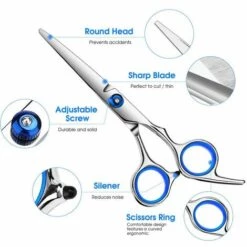 FUIENKO 10PCS Friseur Schere Kit 6 Zoll Professional Hair Schneiden Ausdünnung Schere Edelstahl Friseur Haarschnitt,SET 3,CN -Angebote Schneidwerkzeug Store 67130435 4