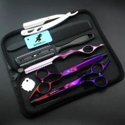 FUIENKO 6.0 "verkauf Lila Diamant Japanischen Haar Schere Billige Friseur Schere Schere Friseur Rasierer Haarschnitt Schere,Set -Angebote Schneidwerkzeug Store 67130449 5