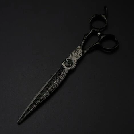 FUIENKO Professionelle 7 ''Schwarz Damaskus Scissor Gehobenen Haar Schere Schneiden Barber Werkzeuge Haarschnitt Ausdünnung Schere Friseur Schere,set With Bag 2 FUIENKO Professionelle 7 ''Schwarz Damaskus Scissor Gehobenen Haar Schere Schneiden Barber Werkzeuge Haarschnitt Ausdünnung Schere Friseur Schere,set With Bag – Bild 2