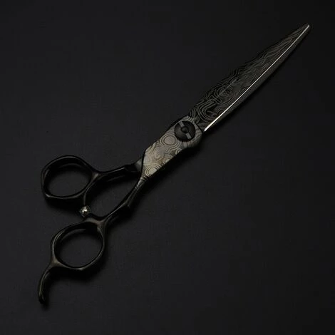 FUIENKO Professionelle 7 ''Schwarz Damaskus Scissor Gehobenen Haar Schere Schneiden Barber Werkzeuge Haarschnitt Ausdünnung Schere Friseur Schere,set With Bag 5 FUIENKO Professionelle 7 ''Schwarz Damaskus Scissor Gehobenen Haar Schere Schneiden Barber Werkzeuge Haarschnitt Ausdünnung Schere Friseur Schere,set With Bag – Bild 5