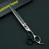 FUIENKO 8 "Professional Hundesalon Schere Dünner Schere Schere Chunkers Hund Grooming Schere Pet Schere Hund Haar Schere Katze,Silber