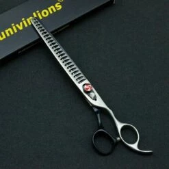 FUIENKO 8 "Professional Hundesalon Schere Dünner Schere Schere Chunkers Hund Grooming Schere Pet Schere Hund Haar Schere Katze,Silber