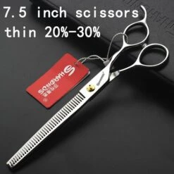 FUIENKO Japanischen 440C Stahl Material, Professionelle Friseur Schere, Nicht-slip Und Tragen-beständig Schneiden Linie Schere Laser Linie,7 Inch Thin -Angebote Schneidwerkzeug Store 67130464 4