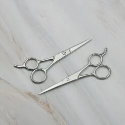 FUIENKO Bluezoo Big Ring Schere Nase Haar Bart Bart Augenbraue Edelstahl Schönheit Schere Silber Farbe Geschenk Für Vater -Angebote Schneidwerkzeug Store 67130482 4