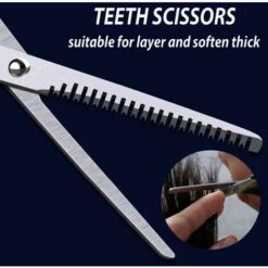 FUIENKO Lnkerco Haar Schere Friseur Professionelle 6 Zoll Haarschnitt Kamm Schere Kit Gerade Ausdünnung Schere Barber Salon Werkzeuge,1PC Comb,CHINA -Angebote Schneidwerkzeug Store 67130531 4