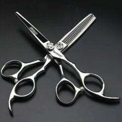 FUIENKO Friseur Professionelle Barber Schere Nicht-kennzeichnung Zahn Schere Set Haar Stylist Spezielle Haar Schneiden Schere Echte Haar,6 Inch Cut -Angebote Schneidwerkzeug Store 67130539 3