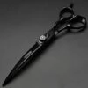 FUIENKO Friseur Schere Kit Für Friseure 7 Inch Verdünnung Barber Schere Für Friseure Schneiden Und Ausdünnung Schere Gebogene Schere,7 Inch Down