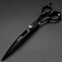 FUIENKO Friseur Schere Kit Für Friseure 7 Inch Verdünnung Barber Schere Für Friseure Schneiden Und Ausdünnung Schere Gebogene Schere,7 Inch Down