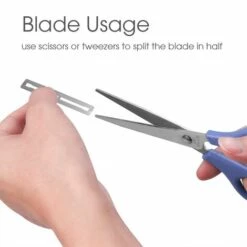 FUIENKO Professionelle Magie Haar Gravur Stift Bart Haar Schere Augenbraue Schnitzen Stift Tattoo Friseur Augenbraue Kopf Modellierung Werkzeuge,1 Pen And 10 Blades,China -Angebote Schneidwerkzeug Store 67130566 3