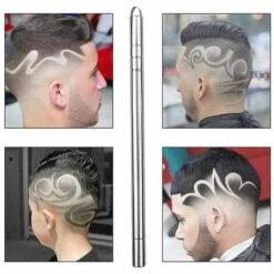 FUIENKO Professionelle Magie Haar Gravur Stift Bart Haar Schere Augenbraue Schnitzen Stift Tattoo Friseur Augenbraue Kopf Modellierung Werkzeuge,1 Pen And 10 Blades,China -Angebote Schneidwerkzeug Store 67130566 4