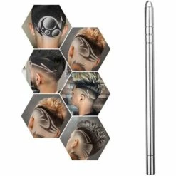 FUIENKO Professionelle Magie Haar Gravur Stift Bart Haar Schere Augenbraue Schnitzen Stift Tattoo Friseur Augenbraue Kopf Modellierung Werkzeuge,1 Pen And 10 Blades,China -Angebote Schneidwerkzeug Store 67130566 5
