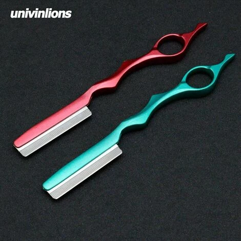 FUIENKO Augenbraue Bart Körper Schneiden Klinge Achsel Haar Rasierer Friseur Messer Barber Razor Gerade Friseursalon Rasierer Klinge Haarschnitt,Rot 5 FUIENKO Augenbraue Bart Körper Schneiden Klinge Achsel Haar Rasierer Friseur Messer Barber Razor Gerade Friseursalon Rasierer Klinge Haarschnitt,Rot – Bild 5