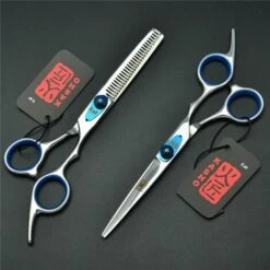 FUIENKO Friseur Schere 6,0 Zoll Japan 440C Original Barber Schere Salon Haare Schneiden Scheren Haarschnitt Scissor Set,Black Flat And Tooth -Angebote Schneidwerkzeug Store 67130621 4