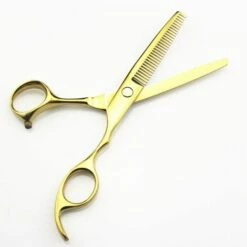 FUIENKO Professionelle Japan 440c 5,5 6 ''gold-cut Haar Schere Haarschnitt Verdünnung Barber Friseur Schneiden Scheren Friseur Schere,5.5 Inch Thinning -Angebote Schneidwerkzeug Store 67130622 3