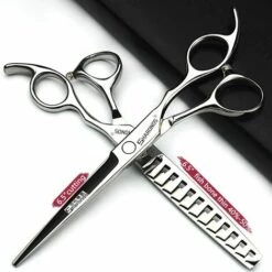 FUIENKO Friseur Schneiden Liefert Haar Scissor Stylist Dünne Schere Keine Spur Fishbone 6,5 Zoll Accesorios De Peluquería Profesional,6.5 Inch 2PC -Angebote Schneidwerkzeug Store 67130626 3