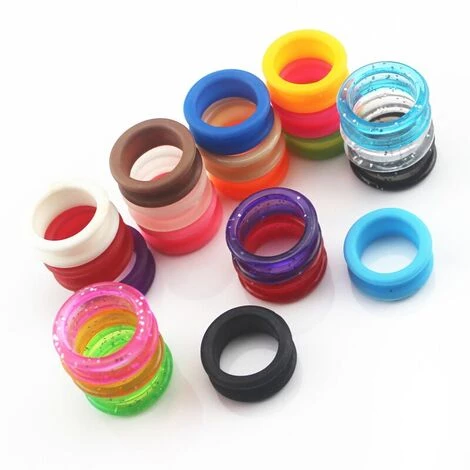 FUIENKO 5Pcs Professionelle Silica Gel Haar Schere Ringe Schneiden Barber Zubehör Kreis Hundesalon Friseur Schere Ringe,Y14-2PC 2 FUIENKO 5Pcs Professionelle Silica Gel Haar Schere Ringe Schneiden Barber Zubehör Kreis Hundesalon Friseur Schere Ringe,Y14-2PC – Bild 2