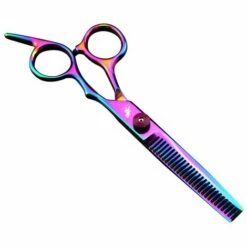 FUIENKO 6 Zoll Haar Schere Verdünnung Barber Schneiden Professional Hair Scheren Scheren Werkzeuge Edelstahl Friseur Schere 1 Stücke,Tooth Scissors