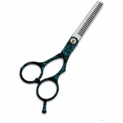 FUIENKO Friseur Schere Edelstahl Pony Verdünnung Friseur Spezielle Flache-Cut Split Haar-Brechen Schere,Black