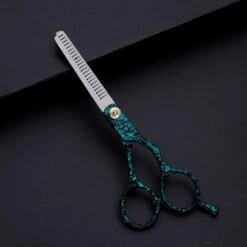 FUIENKO Friseur Schere Edelstahl Pony Verdünnung Friseur Spezielle Flache-Cut Split Haar-Brechen Schere,Black -Angebote Schneidwerkzeug Store 67130653 3