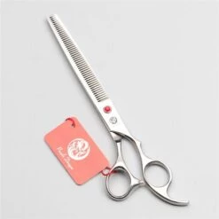 FUIENKO Z1006 7,5 "Roten EDELSTEIN JP Edelstahl Lila Drachen Tier Liefert Hunde Pflege Scheren Verdünnung Schere Gerade Scheren Haustiere Schere,Z1006 Hong C 7.5Y -Angebote Schneidwerkzeug Store 67130677 3