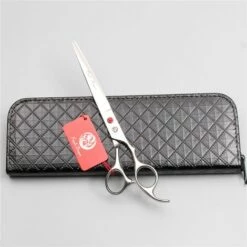 FUIENKO Z1006 7,5 "Roten EDELSTEIN JP Edelstahl Lila Drachen Tier Liefert Hunde Pflege Scheren Verdünnung Schere Gerade Scheren Haustiere Schere,Z1006 Hong C 7.5Y -Angebote Schneidwerkzeug Store 67130677 4