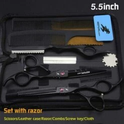 FUIENKO Japan Profissional Friseur Schere Set Barber Schere Tijeras Pelo Hohe Qualität Salon 5,5/6 Zoll,1set