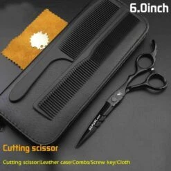 FUIENKO Japan Profissional Friseur Schere Set Barber Schere Tijeras Pelo Hohe Qualität Salon 5,5/6 Zoll,1set -Angebote Schneidwerkzeug Store 67130758 3