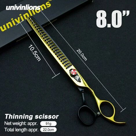 Fuienko 8 "Groomer Shark Ausdünnung Scissor Hund Katze Pflege Scher Pet Clippers Für Hunde Haar Schneiden Trimmer Tier Versorgung,Licht Grün 2 Fuienko 8 "Groomer Shark Ausdünnung Scissor Hund Katze Pflege Scher Pet Clippers Für Hunde Haar Schneiden Trimmer Tier Versorgung,Licht Grün – Bild 2