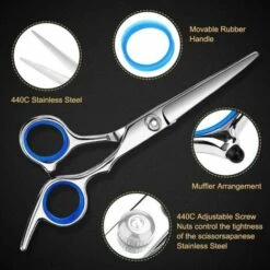 FUIENKO Friseur Schere 6 Zoll Haar Schere Professional Barber Schere Schneiden Verdünnung Styling Werkzeug Friseur Scher,Thinning Shear -Angebote Schneidwerkzeug Store 67130782 3
