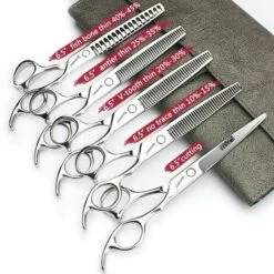 FUIENKO Friseur Schere 5.5/6/7/7,5 Zoll Schere Set Barber Schere Haarschnitte Shop Friseure Haar Schneiden Scheren,6 Inch 3PC -Angebote Schneidwerkzeug Store 67130796 5