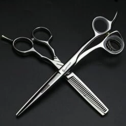 FUIENKO Haar Schere 5.5/6 Zoll Professionelle Friseur Ausdünnung Schere Barber Set Schere Haarschnitt Schere Haar Schere Set Feine,6 Inch Cutting -Angebote Schneidwerkzeug Store 67130805 3