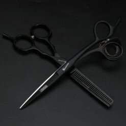 FUIENKO Haar Schere 5.5/6 Zoll Professionelle Friseur Ausdünnung Schere Barber Set Schere Haarschnitt Schere Haar Schere Set Feine,6 Inch Cutting -Angebote Schneidwerkzeug Store 67130805 4