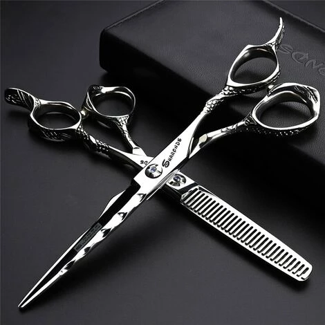 FUIENKO Friseur Schere 6 Zoll Haarschnitt Schere Haar Lager Schrauben Friseur Schere Dünner Schere Barber,6 Inch Thinning 3 FUIENKO Friseur Schere 6 Zoll Haarschnitt Schere Haar Lager Schrauben Friseur Schere Dünner Schere Barber,6 Inch Thinning – Bild 3