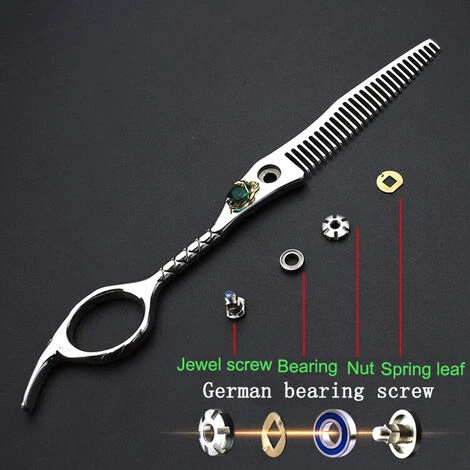 FUIENKO Friseur Schere 6 Zoll Haarschnitt Schere Haar Lager Schrauben Friseur Schere Dünner Schere Barber,6 Inch Thinning 4 FUIENKO Friseur Schere 6 Zoll Haarschnitt Schere Haar Lager Schrauben Friseur Schere Dünner Schere Barber,6 Inch Thinning – Bild 4