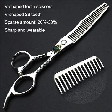 FUIENKO Friseur Schere 6 Zoll Haarschnitt Schere Haar Lager Schrauben Friseur Schere Dünner Schere Barber,6 Inch Thinning 5 FUIENKO Friseur Schere 6 Zoll Haarschnitt Schere Haar Lager Schrauben Friseur Schere Dünner Schere Barber,6 Inch Thinning – Bild 5
