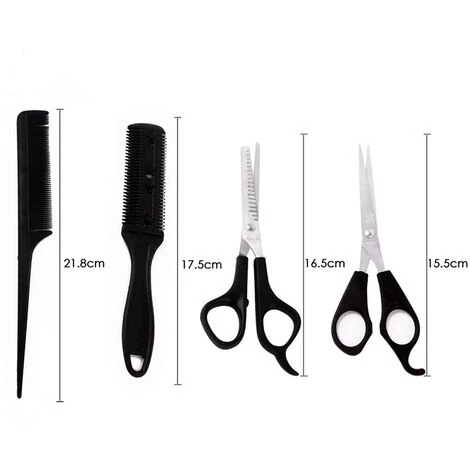 FUIENKO 4Pcs Salon Professional Barber Friseur Set Haar Schneiden Schere Kamm Ausdünnung Schere Flache Zähne Barber Styling Werkzeuge 5 FUIENKO 4Pcs Salon Professional Barber Friseur Set Haar Schneiden Schere Kamm Ausdünnung Schere Flache Zähne Barber Styling Werkzeuge – Bild 5