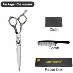 Fuienko 6 "linkshänder Friseur Schere Links Hand Haar Schere Für Salon Barber Links Schneiden Lefty Ausdünnung Schere,1 Cut Scissor