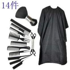 FUIENKO 14 Teile/satz Friseur Schere Kit Professional Hair Schneiden Schere Schere Mit Haar Kämme Cape Haar Pinsel Für Salon Friseure,Black,Vereinigten Staaten